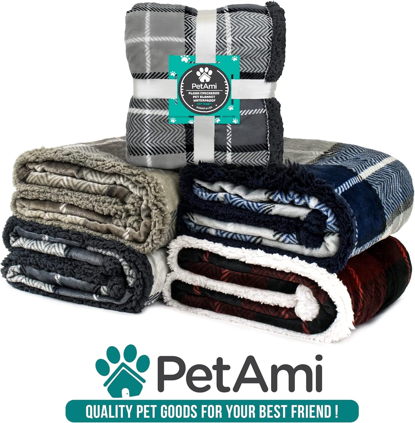 Luxury Reversible Waterproof Pet Blanket